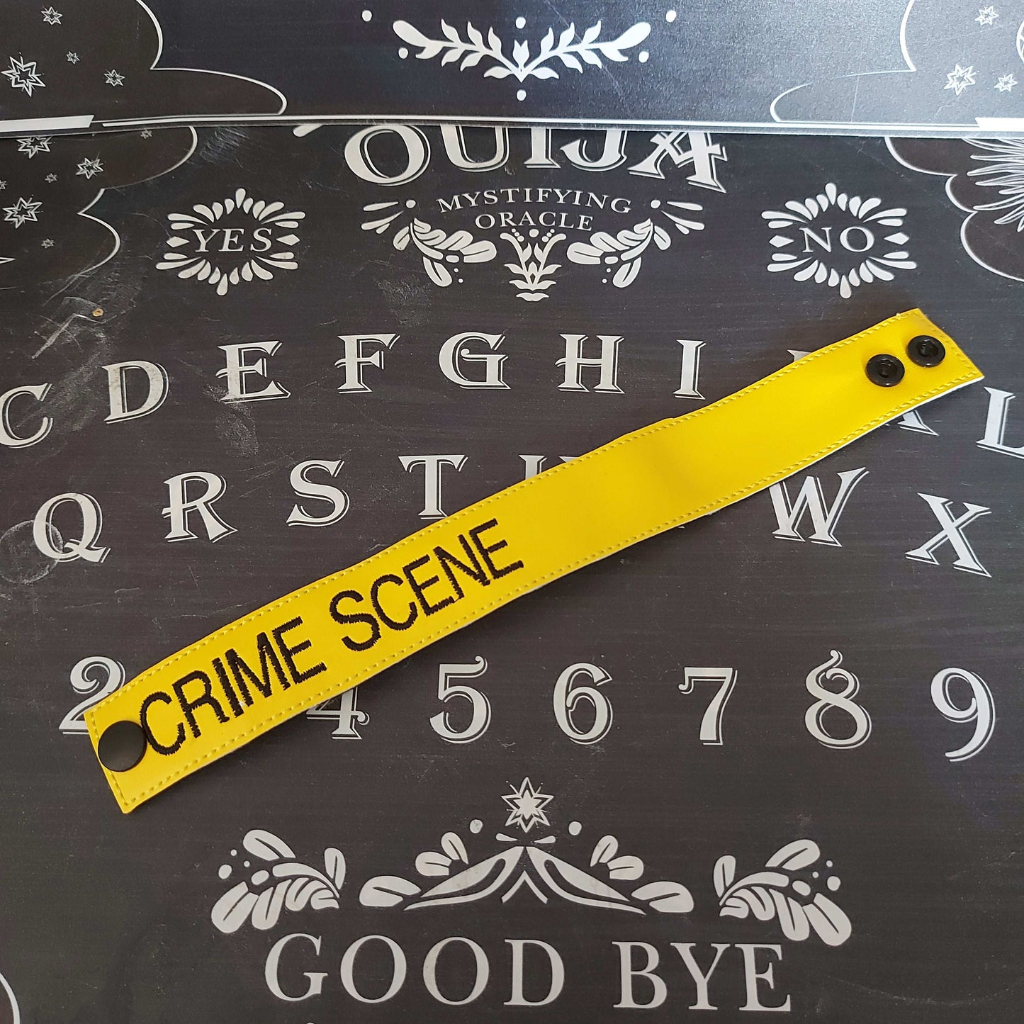 CRIME SCENE TAPE BRACELET