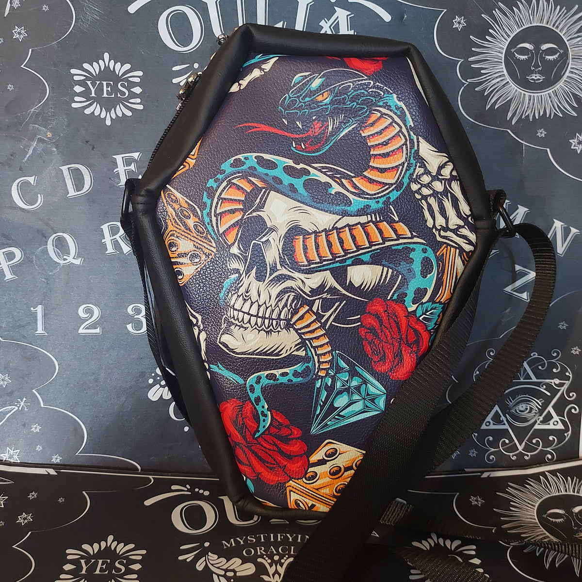 MINI COFFIN CROSSBODY - SNAKE EYES