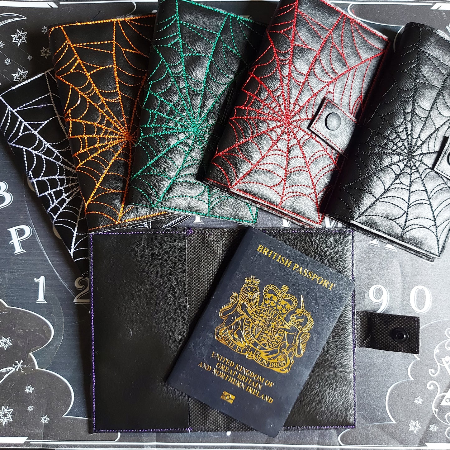 SPIDERWEB PASSPORT COVER