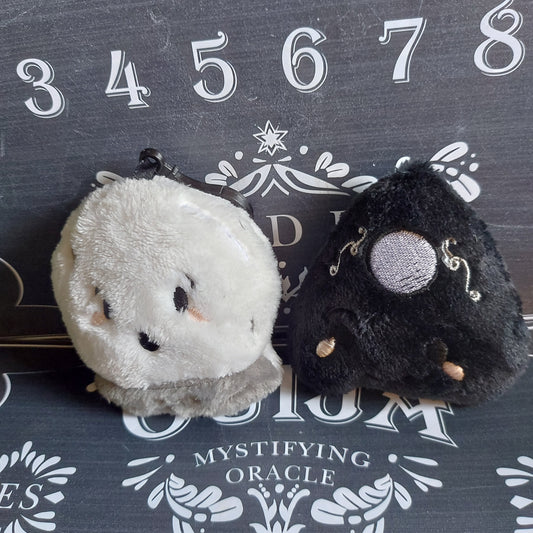 PLANCHETTE AND CRYSTAL BALL BAG TAGS
