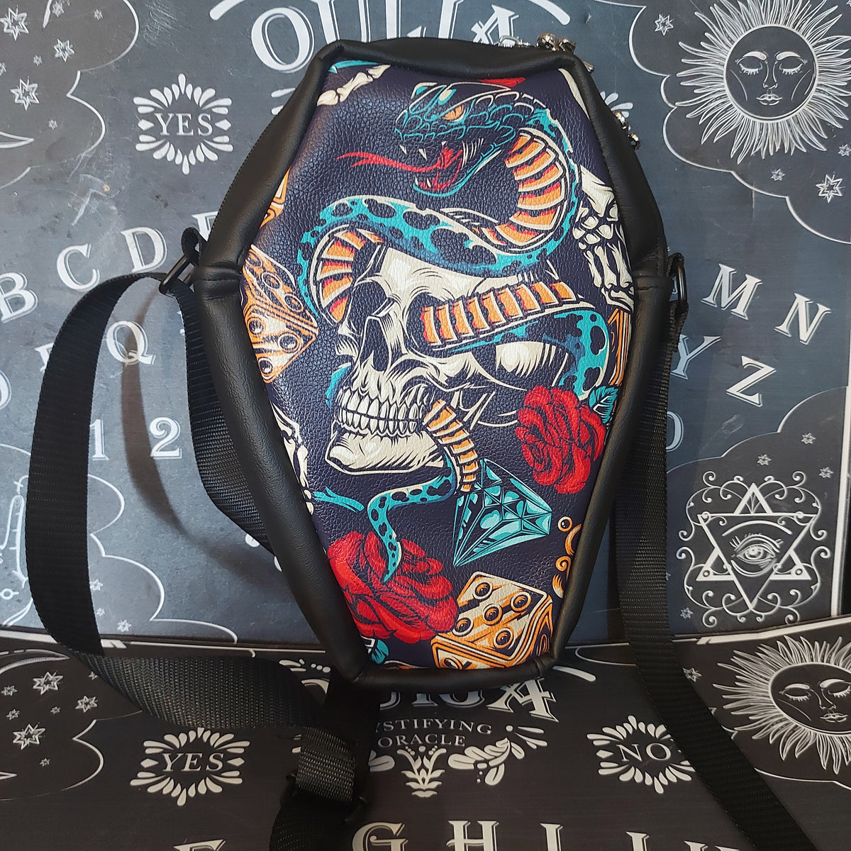 MINI COFFIN CROSSBODY - SNAKE EYES
