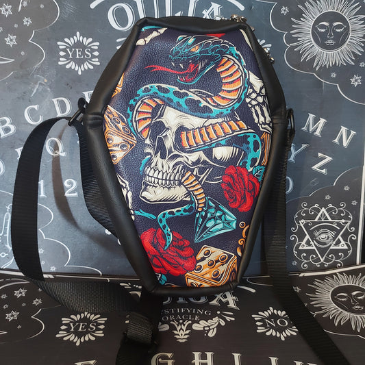 MINI COFFIN CROSSBODY - SNAKE EYES