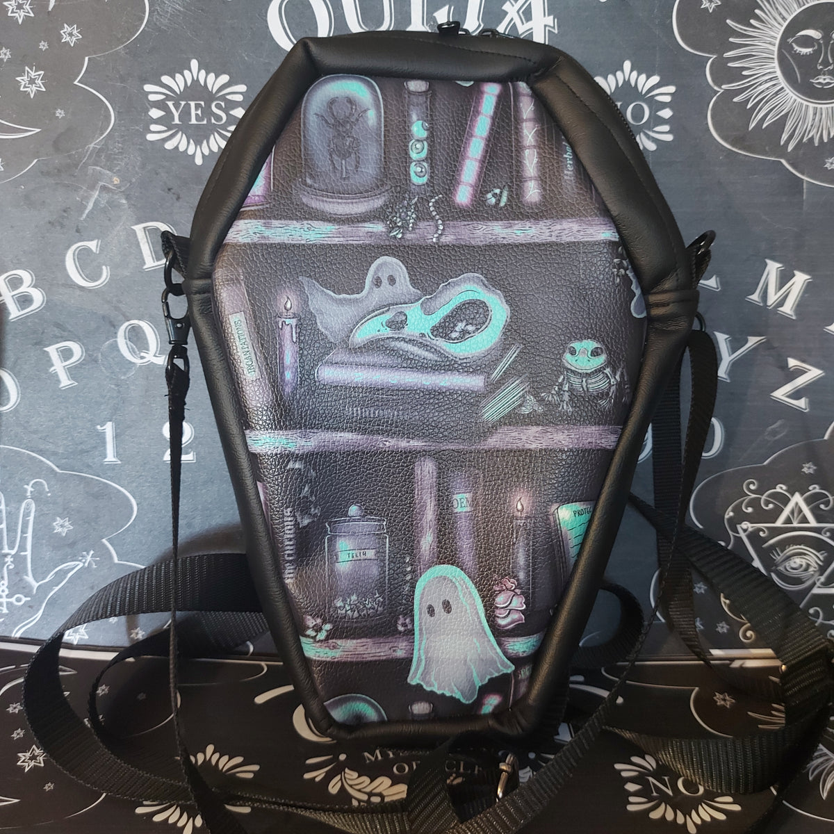 MINI COFFIN BACKPACK/ CROSSBODY - CRY LITTLE SISTER