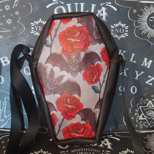 MINI COFFIN CROSSBODY - FLORAL BATS