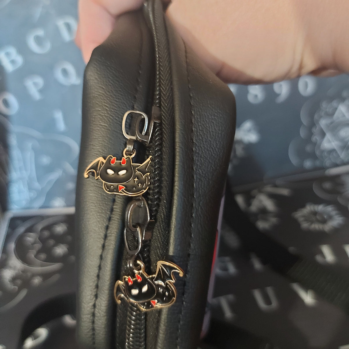 MINI COFFIN CROSSBODY - FLORAL BATS